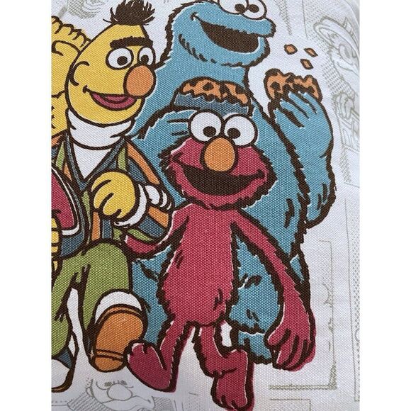 Sesame Street Square Decorative Pillow Big Bird Elmo Cookie Monster Ernie Bert - Picture 5 of 16